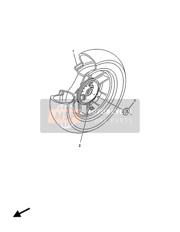 Roue arrière